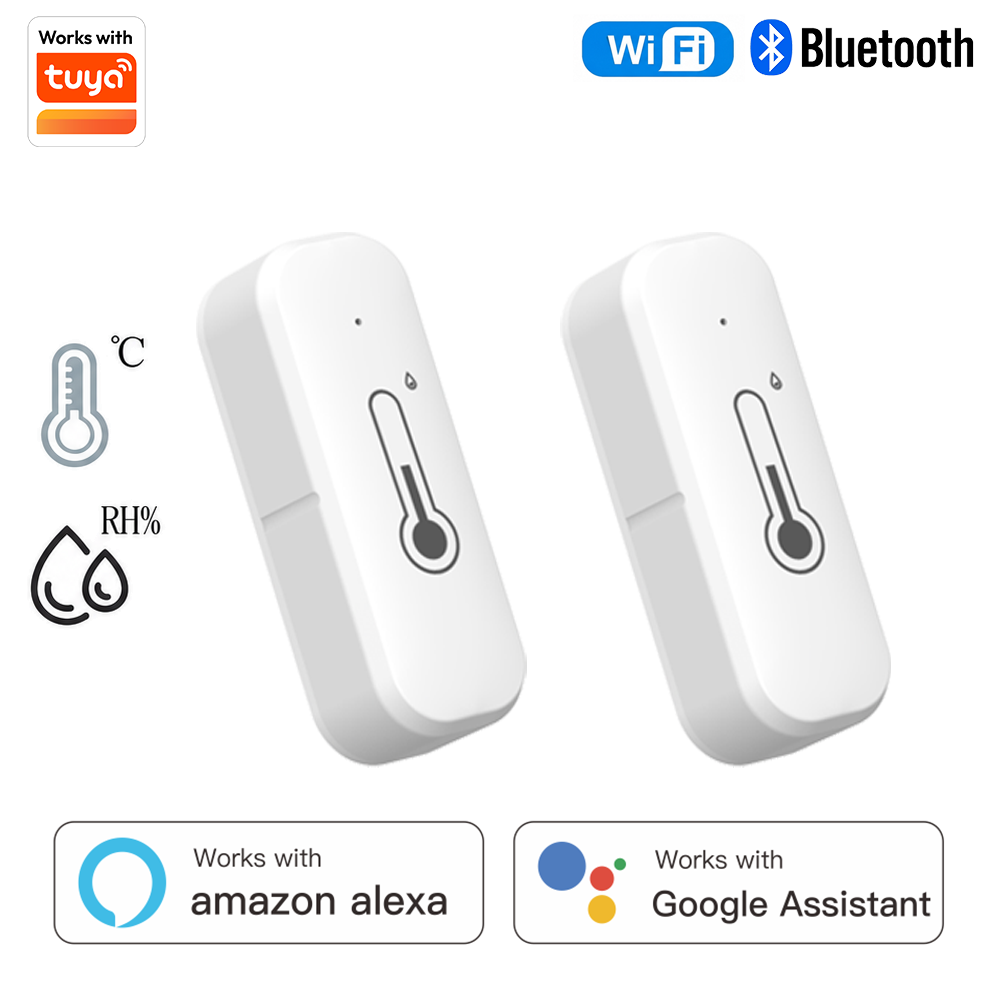 Home Cinema Alexa - Tuya Temperatur- und Feuchtigkeitssensor, Wi-Fi, Bluetooth-Konnektivität,