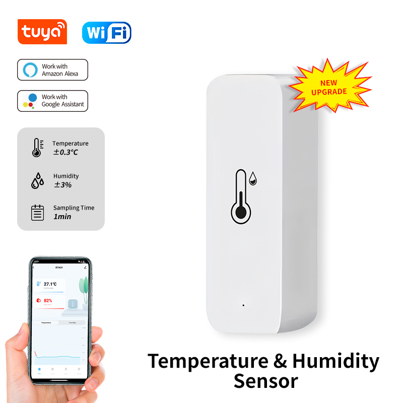 Home Cinema Alexa - Tuya WiFi Temperatur und Feuchtigkeit Sensor