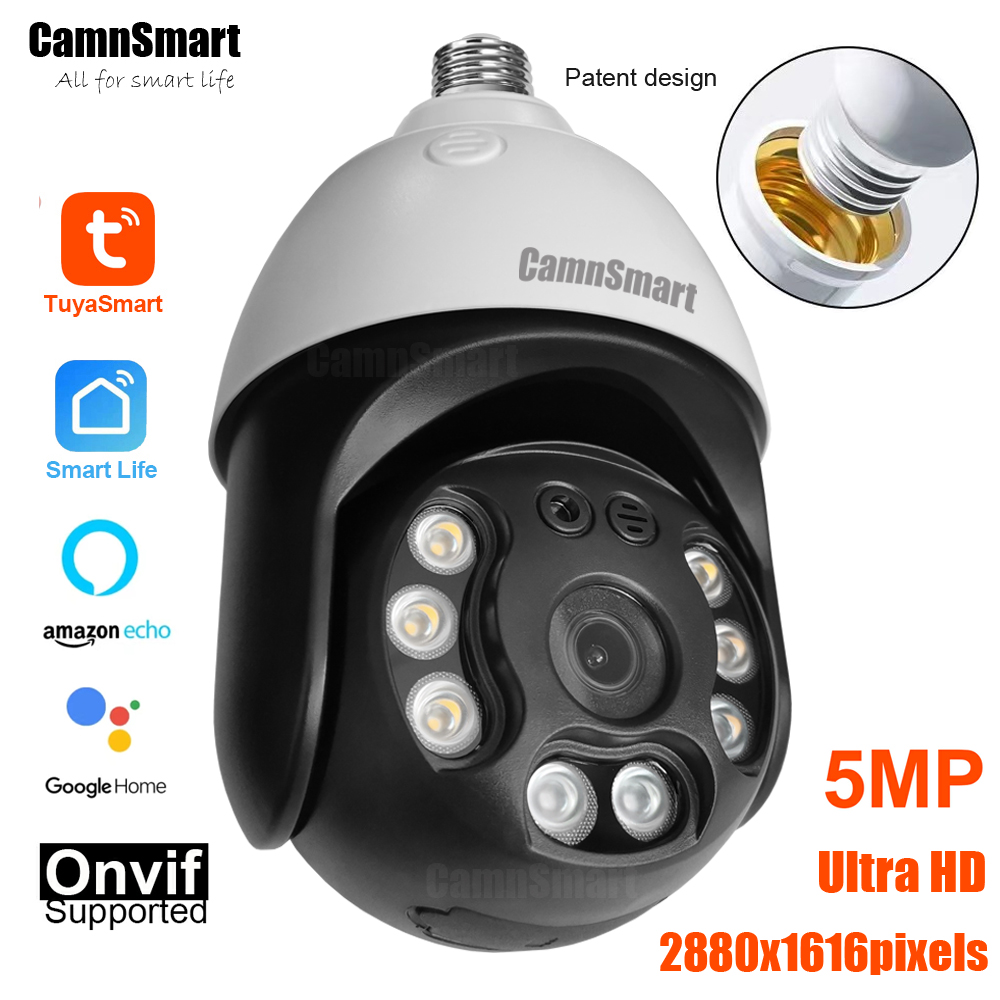 Home Cinema Alexa - Camnsmart Tuya 5MP Alexa Wifi Birne