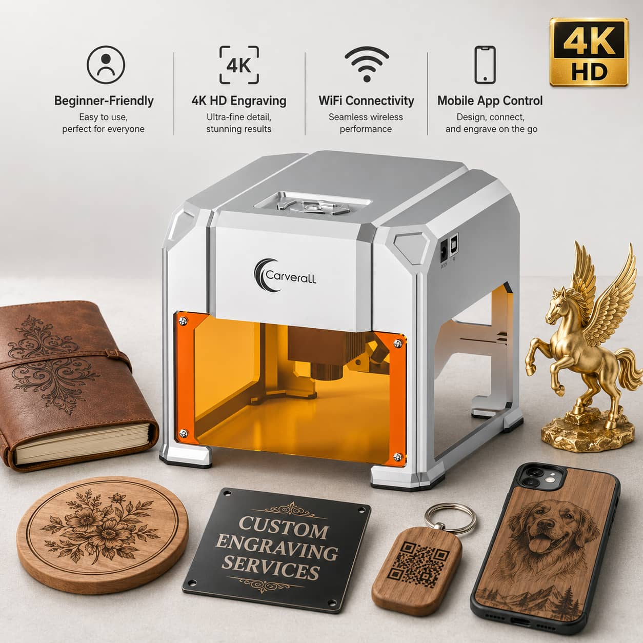Home Cinema Hd - Carverall Lasergravurmaschine, K4 3W, A1 Pro