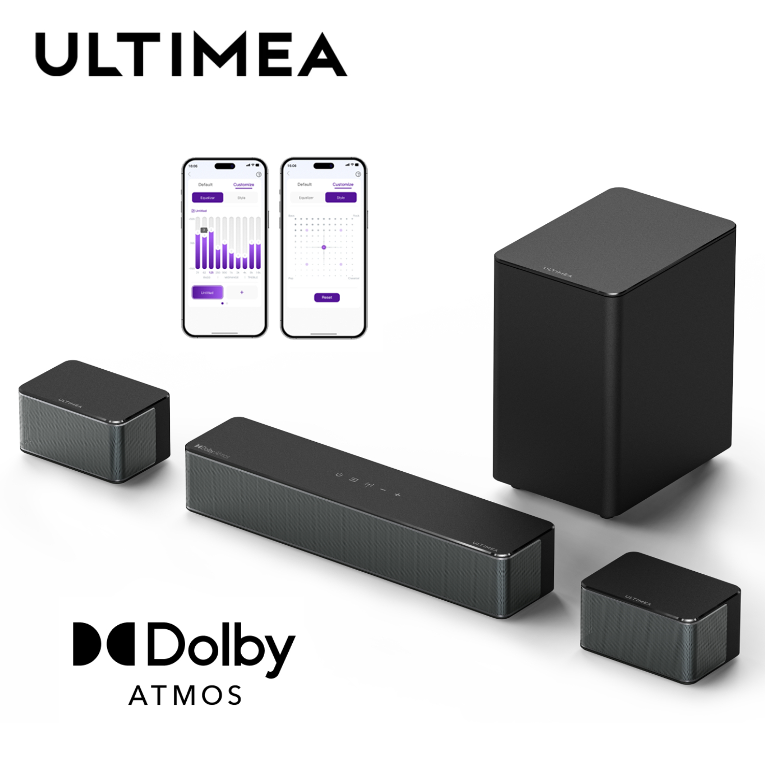 Home Cinema Onkyo 5.1 - ULTIMEA Poseidon M4T Soundbar 5.1-Kanal Heimkino-System