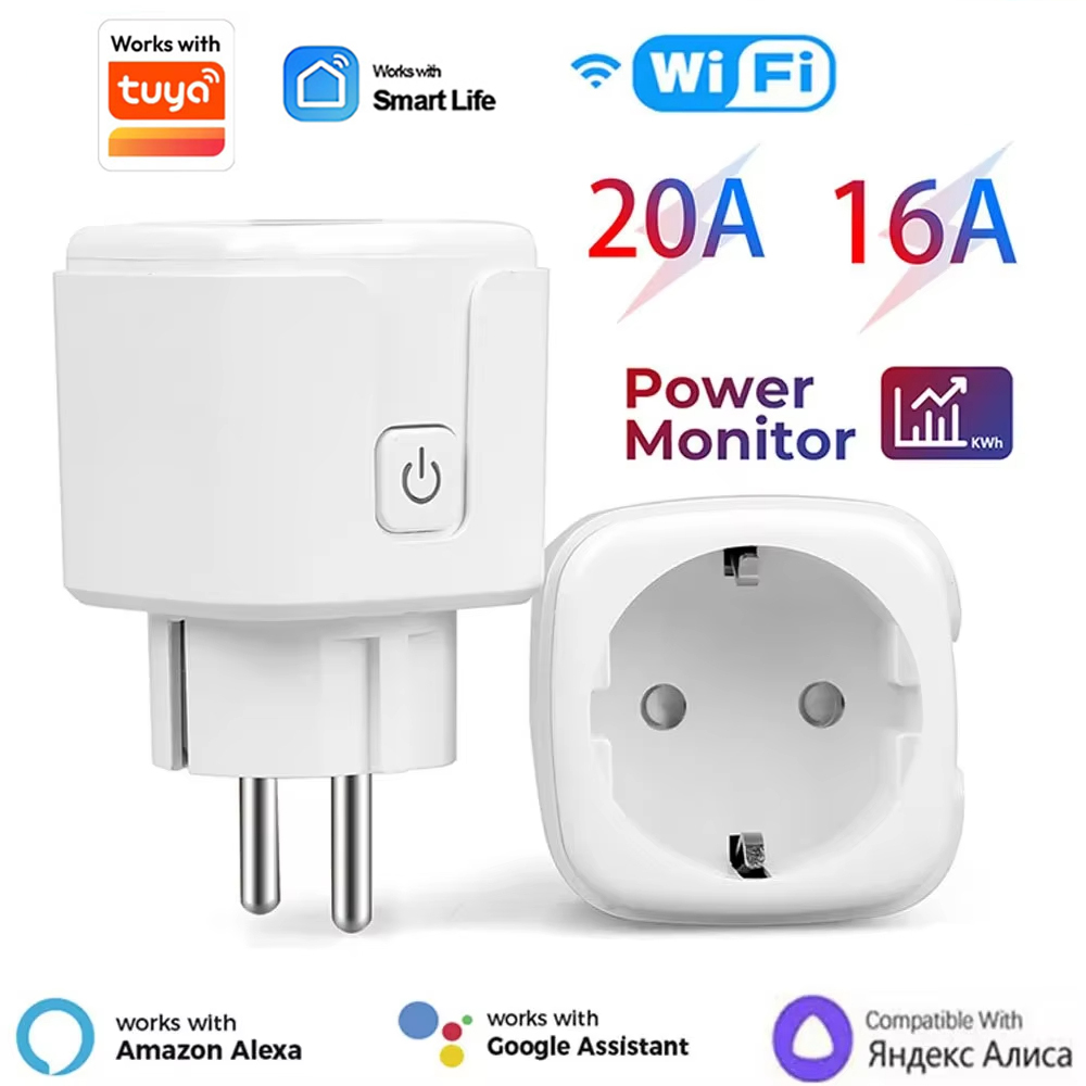Home Cinema Alexa - 20A EU Smart Plug WLAN-Steckdose Sprachsteuerung