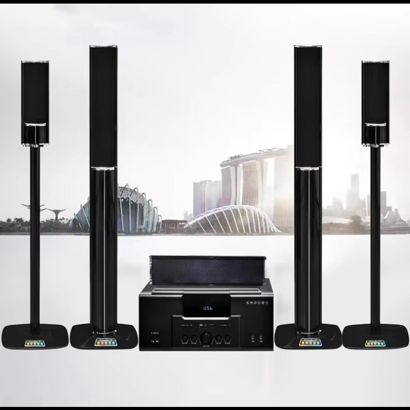 Home Cinema Onkyo 5.1 - Heimkino-Lautsprechersystem 5.1 Audio-Verstärker Bluetooth-Lautsprecher Surround-Heimkinosystem Set
