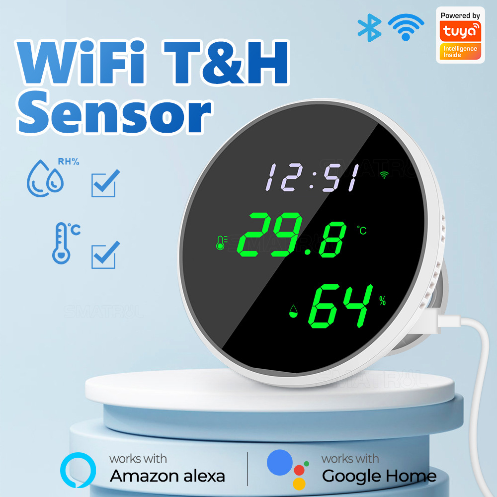 Home Cinema Alexa - Tuya USB Smart Temperatur Feuchtigkeit Sensor
