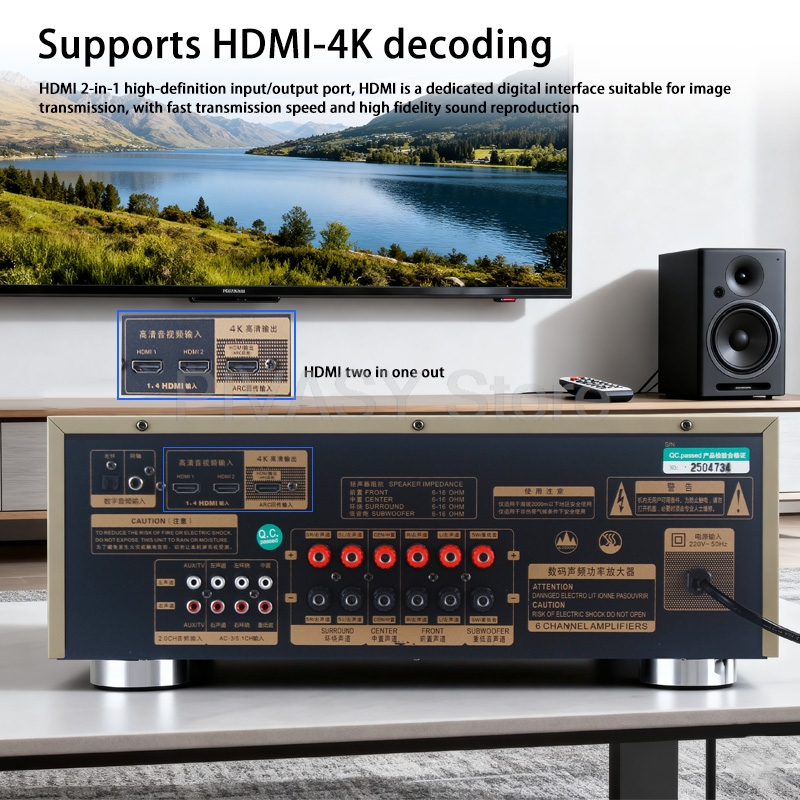 1200W Verstärker Bluetooth Amp – Home Cinema Onkyo 5.1 Bewertung und Preis